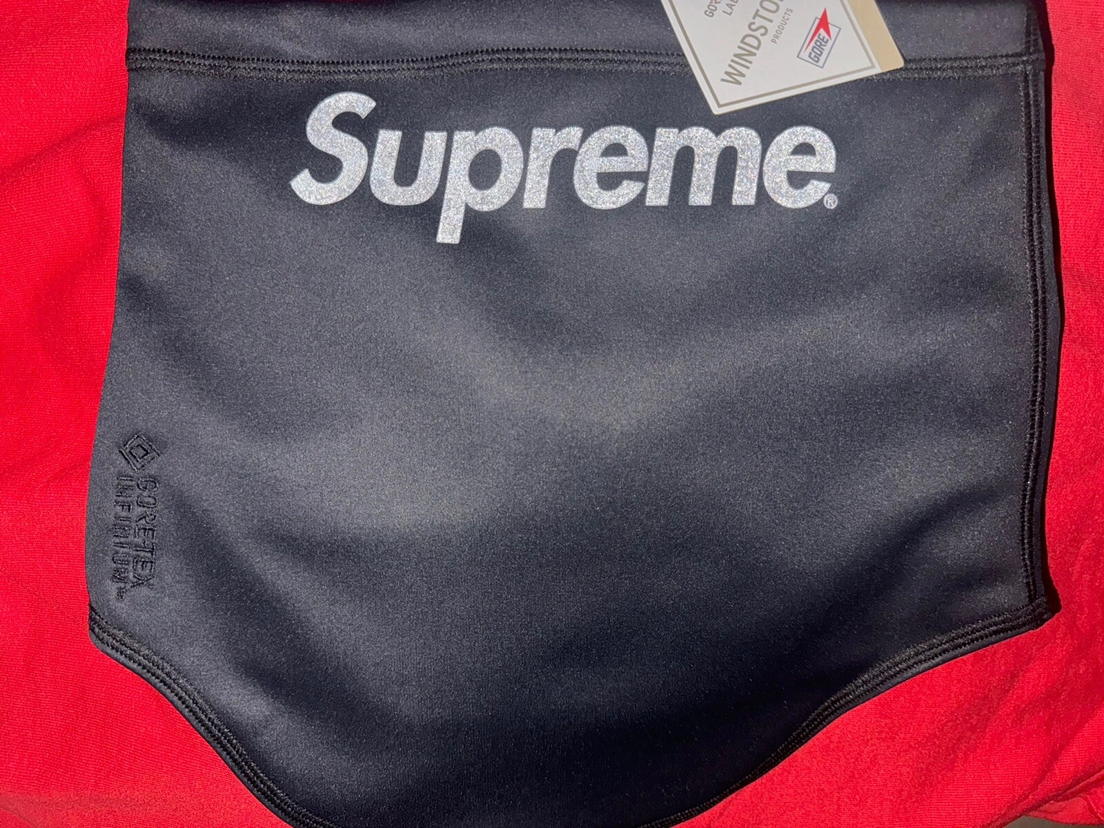 Guêtre de cou coupe vent Supreme GORE TEX (BLK) 100 % authentique   FW23