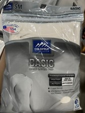 New Coldpruf Basic Men’s Base 2 Layer Top Long Sleeve Crew Shirt Small S White