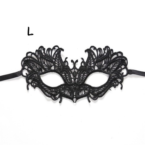 Halloween Costume Party Hollow lace eye mask Black lace mask Nightclub mask a - Picture 10 of 24