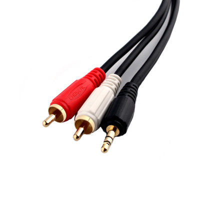 To RCA Audio Y Adapter Cable Cord For On-Ear Gaming