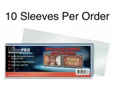 Ultra Pro Horizontal Booklet Card Sleeves **10** Soft Sleeves Per Order*NOT 100*