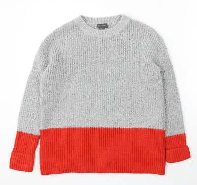 Primark Damen Pullover Grau Acrylmischung Größe M