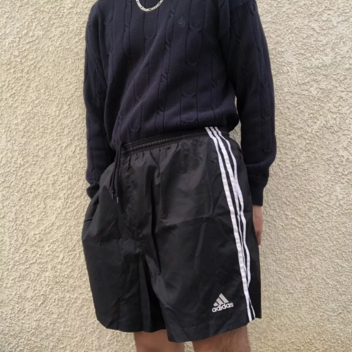 Adidas satin short sale
