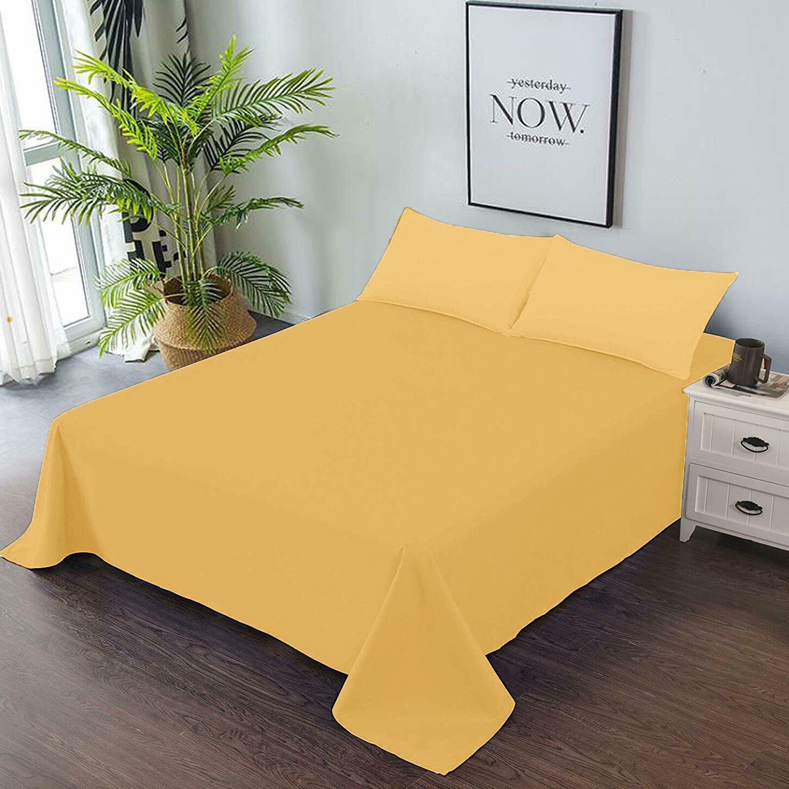 Gold Solid 1000 TC Egyptian Cotton Bed Sheets Collecction Select Size eBay