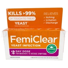 FemiClear 2-Day Dose Yeast Infection and Itch Control Ointment