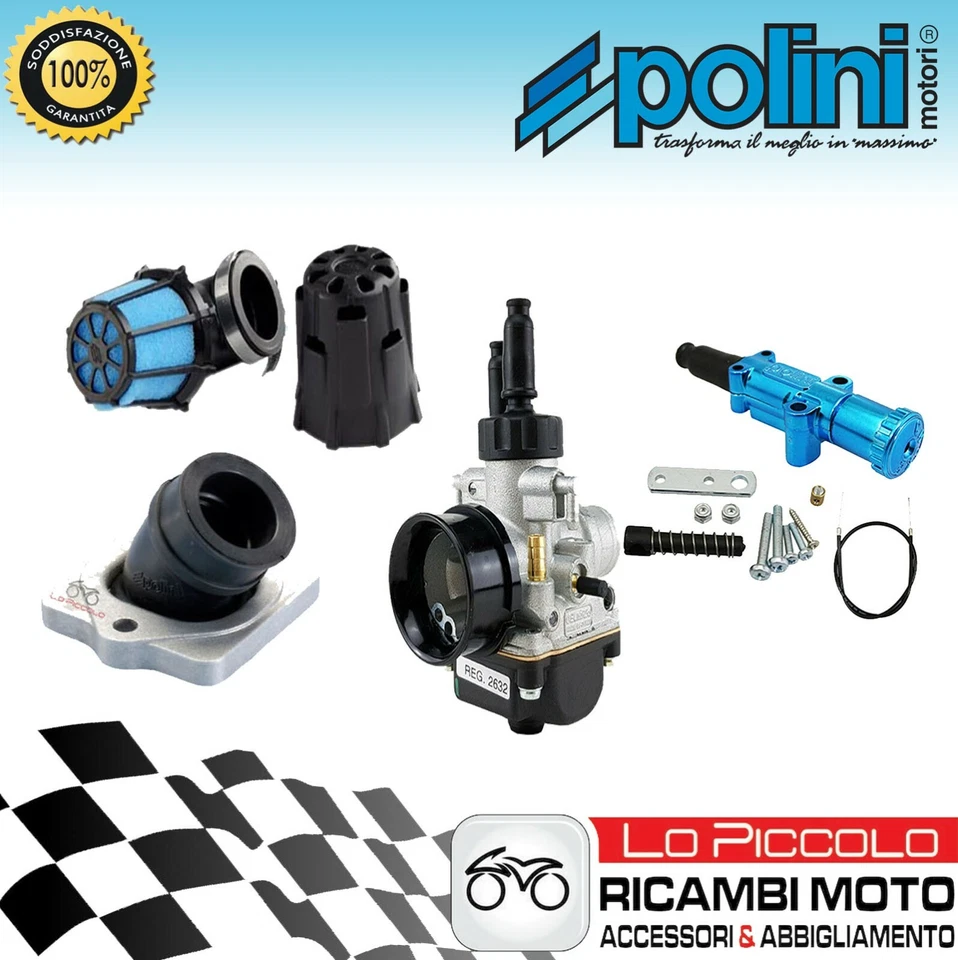 Carburateur Dell'Orto PHBG 21 + Collecteur Filtre Polini Gilera Stalker 50 - Photo 1/1