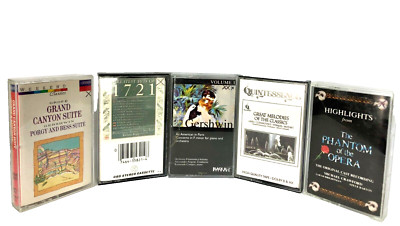 Cassette Tapes Phantom Opera/American Paris/Grand Canyon/Classics Lot of 5