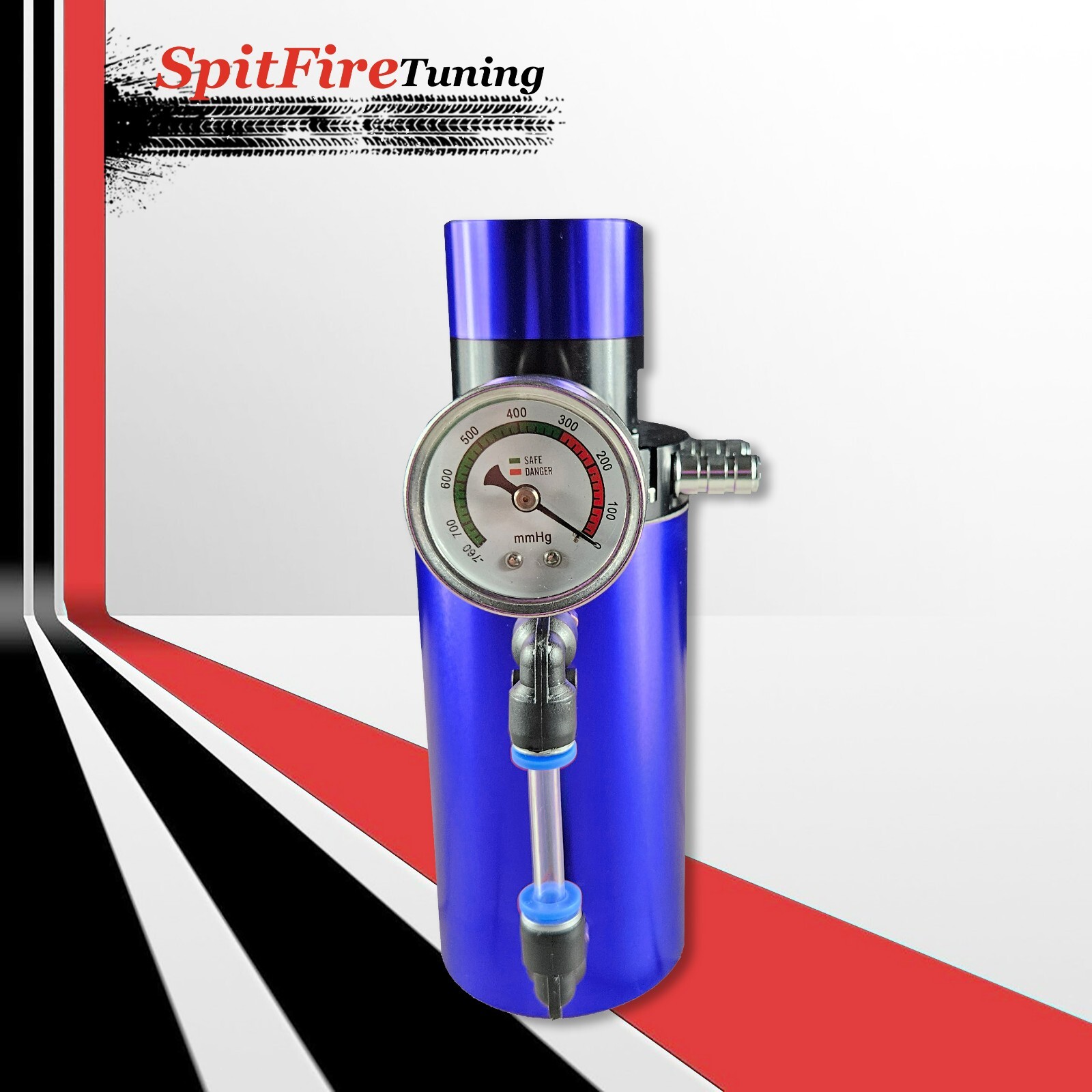 Oil Catch Can Baffled Tank Breather Universal Blue V2.0 Fits Aston Martin