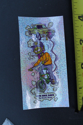 Creature Skateboards Dave Gravette Bike Z67B Glitter OG Skateboarding STICKER