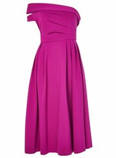 Brand New Ex Topshop Pink Bardot One Shoulder Prom Dress 6-18