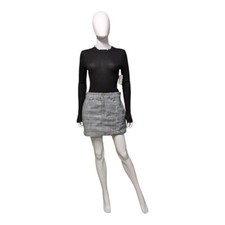 American Eagle High-Rise Mini Skirt Charcoal 6 Regular