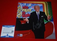 the price is right BOB BARKER signed BECKETT 8x10 photo COA 1