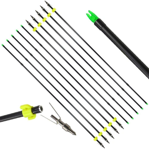 6/12/24pcs Bowfishing Arrows Archery Fishing Fiberglass Arrows Outdoor Hunting - Bild 3 von 13