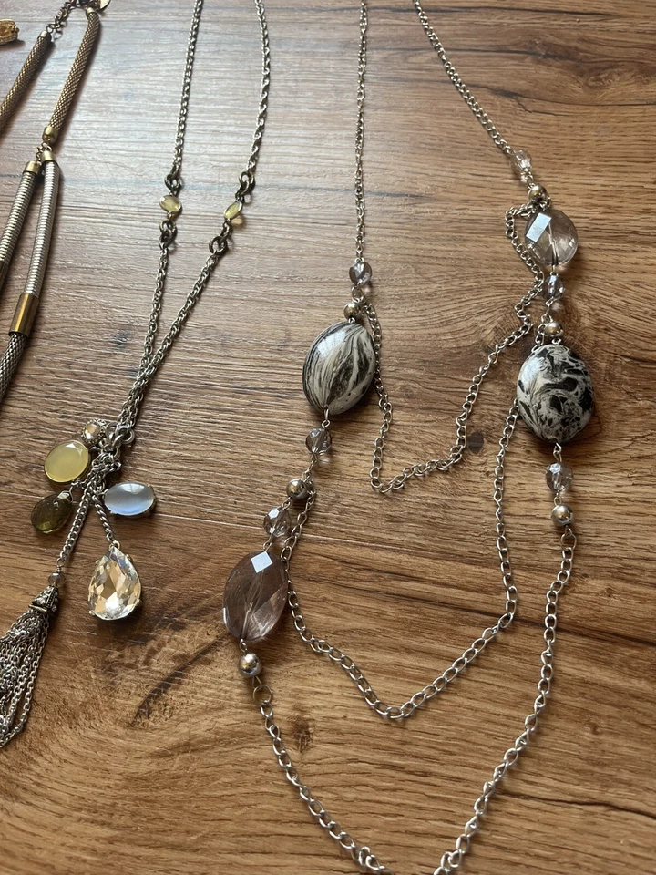 Moda y bisutería collar llamativo lote de 10 piezas materiales surtidos Foto 2 de 4