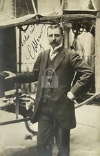 Louis Bleriot -- Signed Vintage Photo Postcard Copy