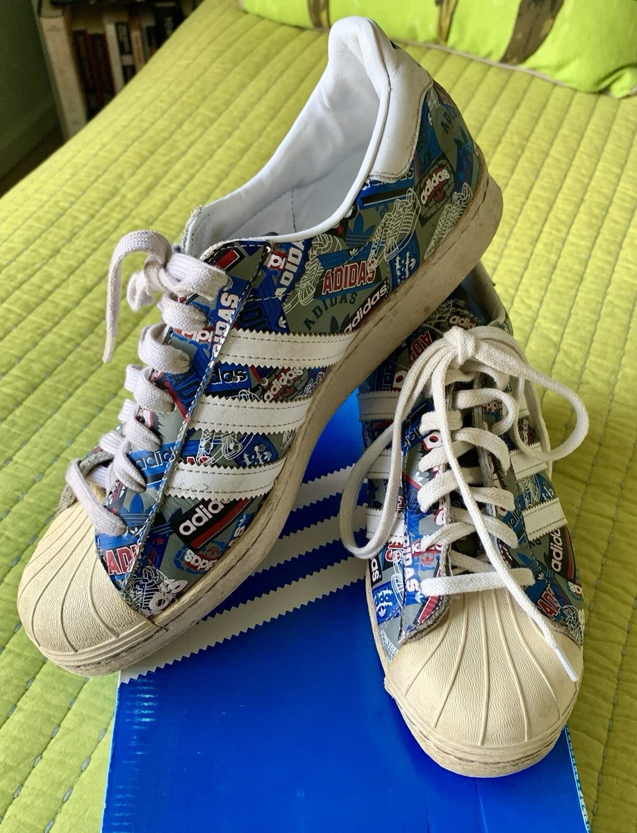 Adidas Originals Superstar by Nigo 80s White Cream White Men | eBay UK