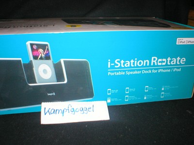 Logic3 WIP027 i-Station Rotate iPhone Lautsprecher Docking Video Ausgang