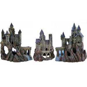 Enorme Conjunto De Castillo De Acuario Peces Tanque Decoracion