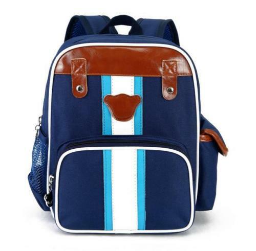 New Cute Boy Girl Canvas Backpacks Kids Early Learning Student School Bags - Picture 9 of 11