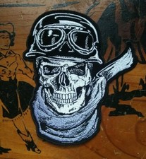 DEATH SKULL OUTLAW Biker MOTORCYCLE jacket vest PATCH