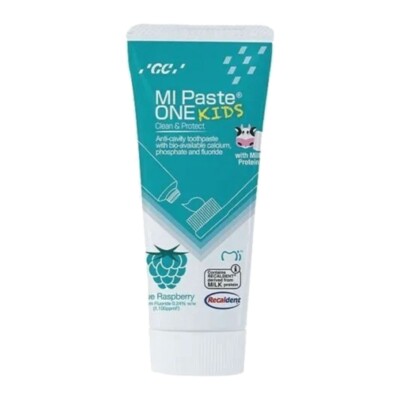 GC MI Paste ONE Kids with Fluoride and Recaldent 35mL Tube - BLUE RASPBERRY