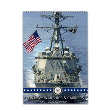 USA Navy Warships  Aircraft Carriers calendar 2026/27 personalised Choose Start