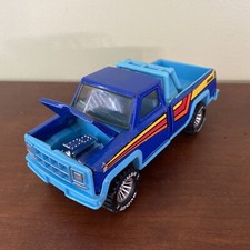 Vintage 1979 Buddy L Corp Toy Blue Pickup Truck Hood Opens