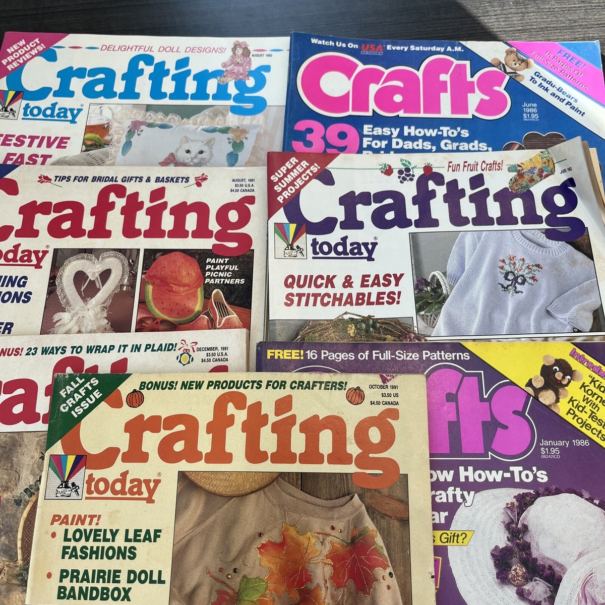 Crafting Today Magazine Lot 1980s 1990s Patterns Needlework Craft
