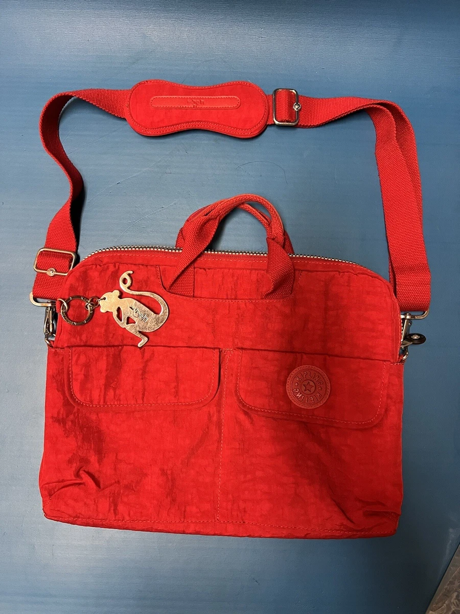 Kipling laptop Case bag red with shoulder strap