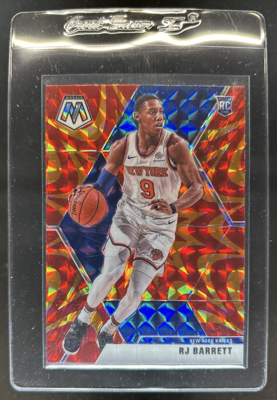 2019-20 Panini Mosaic RJ Barrett RC Reactive Orange Rookie #229 Knicks