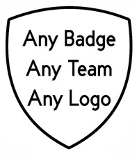 Edible badge cake topper. Your team shield club logo football rugby golf sport..