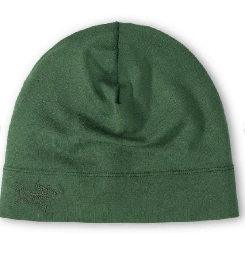 ARC'TERYX Berretto Arcteryx Bird RHO leggero lana merino Toque piccolo med verde Eden