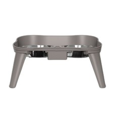 Stainless Steel Pet Feeder Non-Slip Adjustable Ergonomic Design Multi-Pet Compat