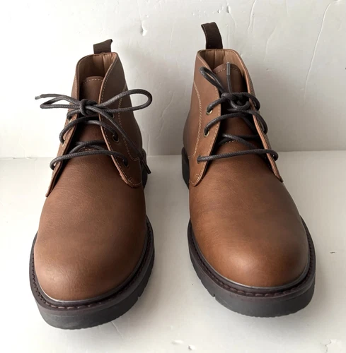 CHAUSSURES DÉCONTRACTÉES DOCKERS HOMMES DARTFORD POINTURE 10 M BOTTES MARRON LACETS CONFORT SUPRÊME