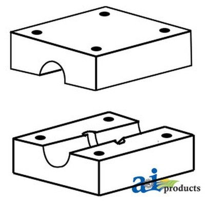 836874M92 Walker Return Pan Blocks, Wood