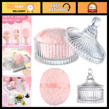 Extra Large 6" Body Powder Puff Set with Container - Ideal for Baby  Women Dust