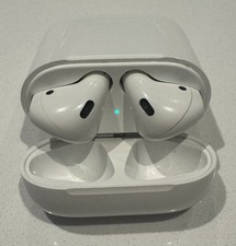 Apple AirPods 2nd Generation White - Model A2031 with Charging Case