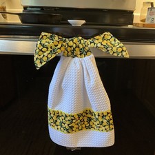 Unique Hanging Kitchen tea Towel lemons handmade kitchen hand towel Microfiber.