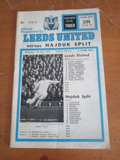 Leeds United v Hajduk Split European cup winner's cup semi final 1973