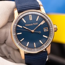 2024 NEW Audemars Piguet Code 11.59 18K Rose Gold Blue Nuit Dial 41mm 15210OR 11