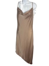 Forever 21 Womens Small Slip Dress Maxi Fairy Grunge Asymmetrical Y2K HOCO