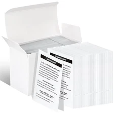 100 PCS Credit Card Reader Cleaning Cards - CR80 Dual Side Cleaning Sheets for P