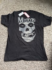 Misfits Skull Logo Men's T Shirt Punk Rock Band Concert Tour Merch Large