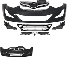 Complete Bumper Kit Fascia Fits for 2014-2016 Hyundai Elantra Sedan Korea Built 