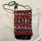 Guatemalan Worry Dolls Crossbody Bag Handmade 15 Dolls Multi-colored  — photo 3