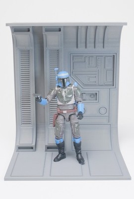 Star Wars Generic Corridor 4 Diorama 3 3/4'' 1:18 Scale 3D Printed
