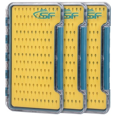 Slim Fly Fishing Box: Waterproof, Clear Lid, Holds More Flies Than Excuses!