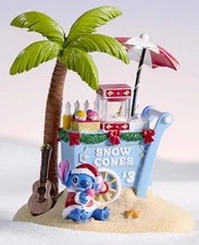 St Nicholas Square Village - Stitch’s Tropic Snow Cone Stand - LED Lighted  -New