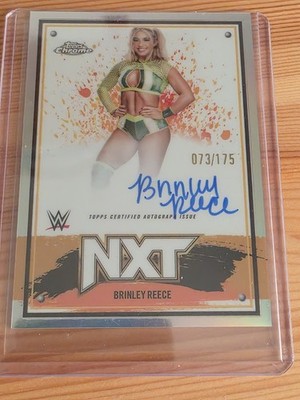 2025 Topps Chrome WWE Brinley Reece NXT Refractor Auto /175