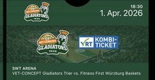 2 Tickets Basketball Gladiators Trier